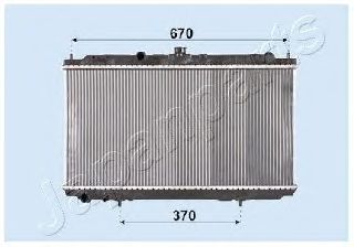 Радиатор охлаждения двигателя JAPANPARTS RDA213005