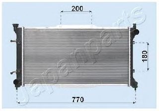 Радиатор охлаждения двигателя JAPANPARTS RDA243001