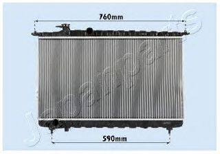 Радиатор охлаждения двигателя JAPANPARTS RDA283095
