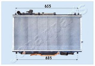 Радиатор охлаждения двигателя JAPANPARTS RDA333007