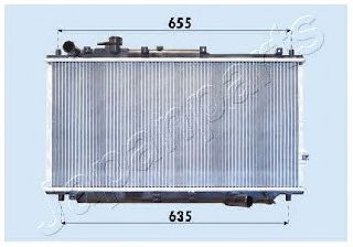 Радиатор охлаждения двигателя JAPANPARTS RDA333019