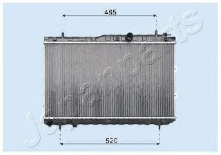 Радиатор охлаждения двигателя JAPANPARTS RDA333033