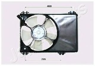 Вентилятор охлаждения двигателя JAPANPARTS VNT142001