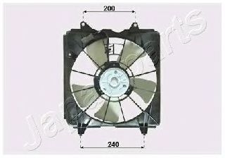 Вентилятор охлаждения двигателя JAPANPARTS VNT192001