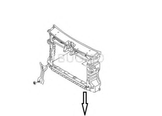 Панель передняя VAG 1T0 805 588 AC 9B9