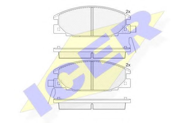 Тормозные колодки ICER 140853