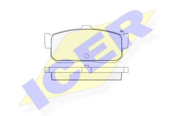 Тормозные колодки ICER 140876