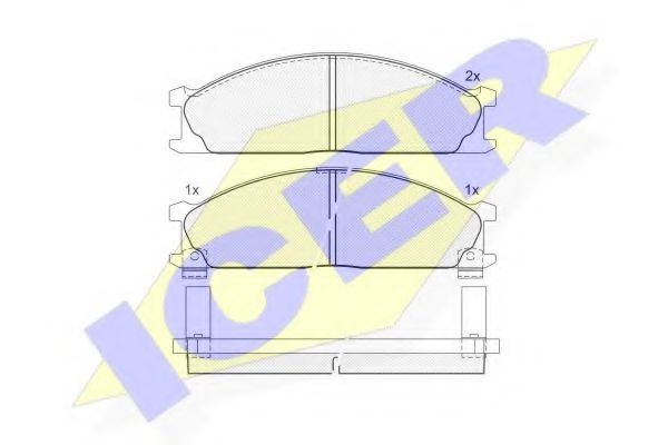 Тормозные колодки ICER 140885