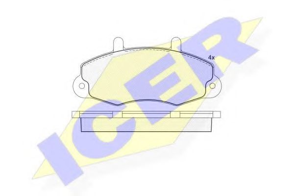 Тормозные колодки ICER 140896
