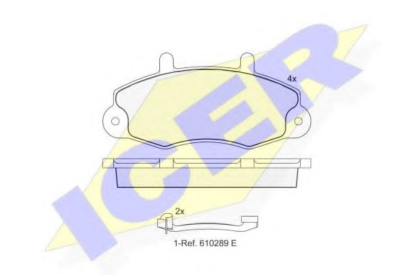 Тормозные колодки ICER 140896-203