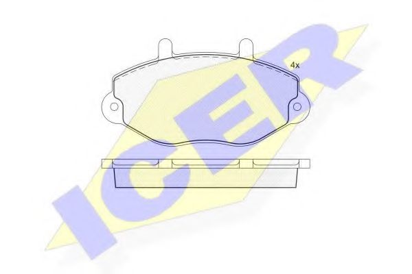 Тормозные колодки ICER 140897