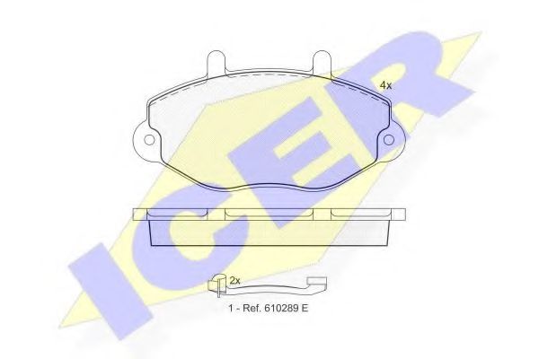 Тормозные колодки ICER 140897-203