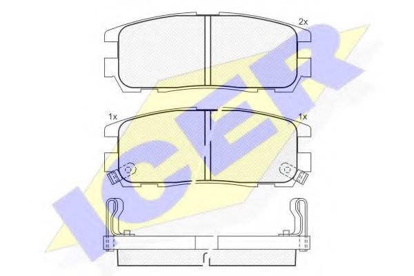 Тормозные колодки ICER 140991