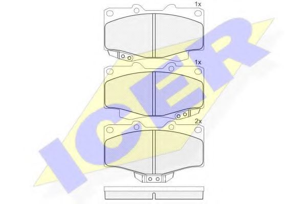 Тормозные колодки ICER 141007