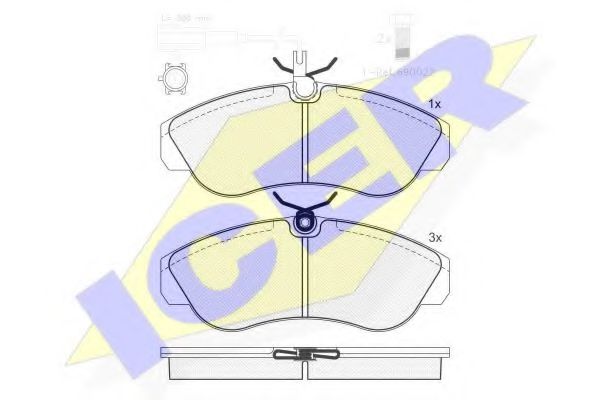 Тормозные колодки ICER 141054-203