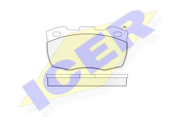 Тормозные колодки ICER 141089