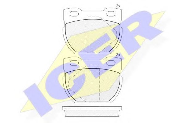 Тормозные колодки ICER 141090