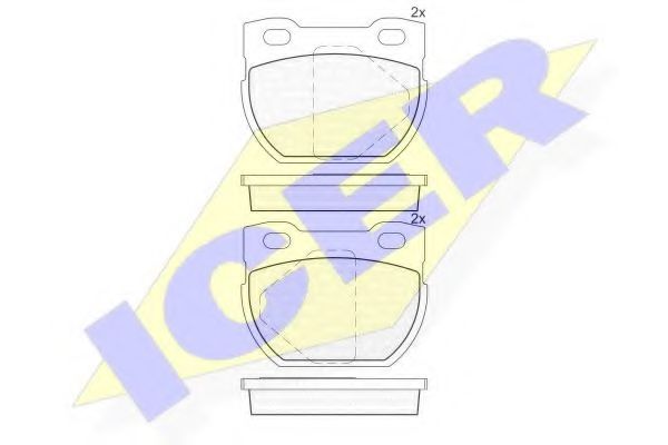 Тормозные колодки ICER 141090-201