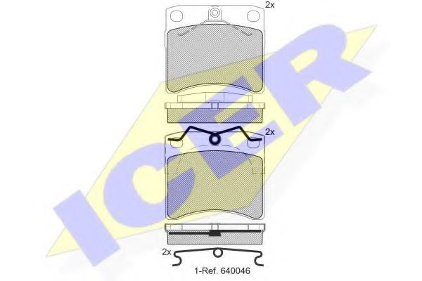 Тормозные колодки ICER 141168