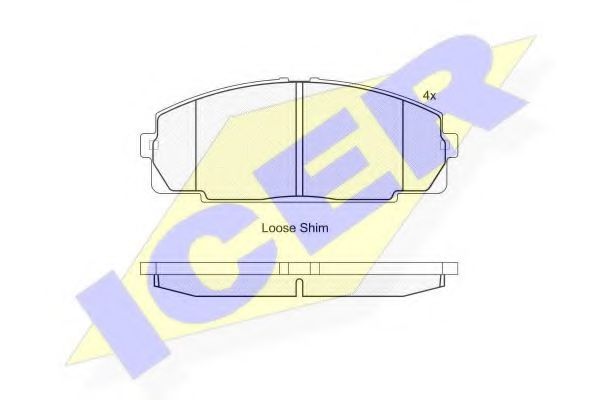 Тормозные колодки ICER 141170