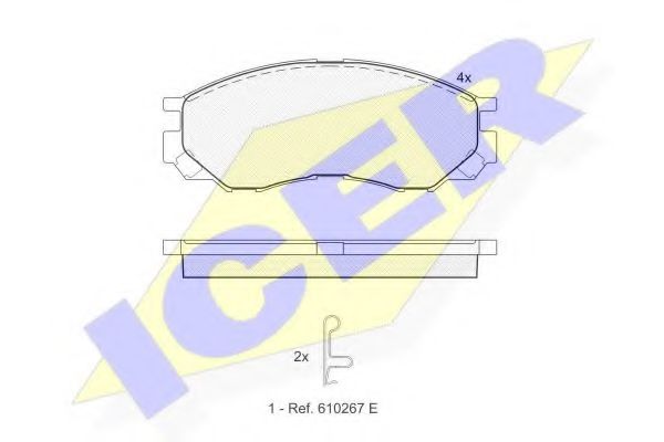 Тормозные колодки ICER 141234