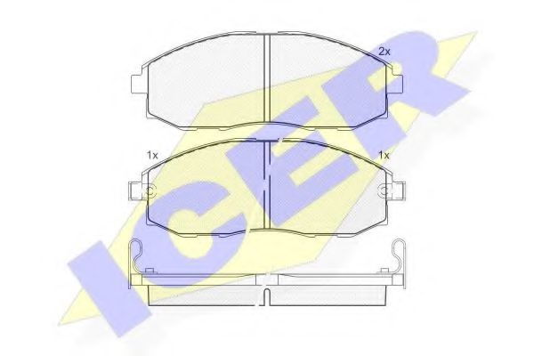 Тормозные колодки ICER 141266