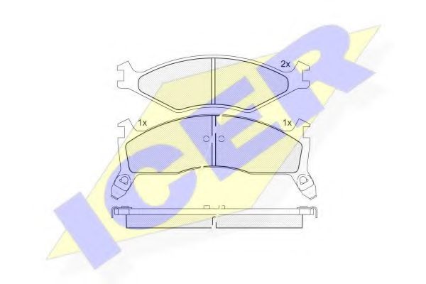 Тормозные колодки ICER 141270