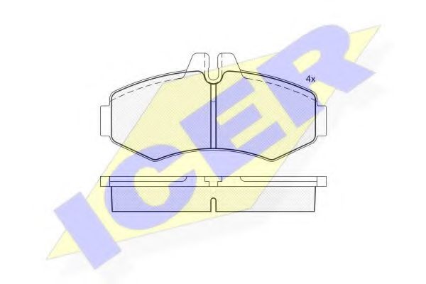Тормозные колодки ICER 141288