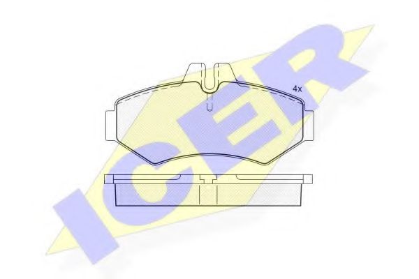 Тормозные колодки ICER 141289