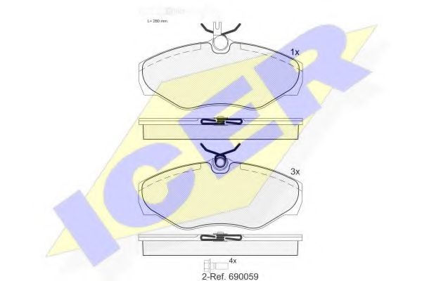 Тормозные колодки ICER 141315-203