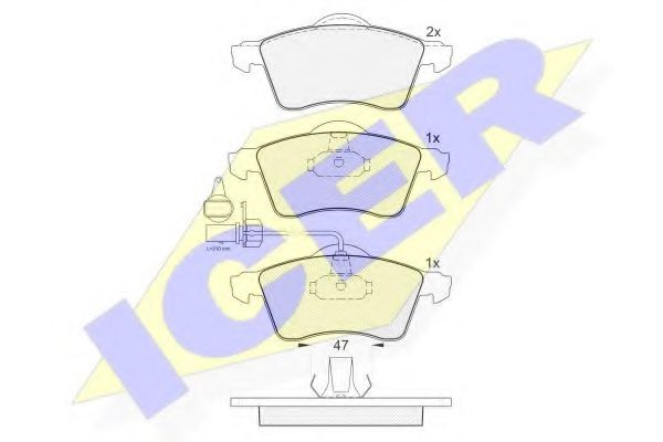 Тормозные колодки ICER 141320