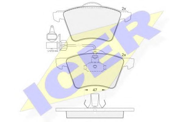 Тормозные колодки ICER 141350