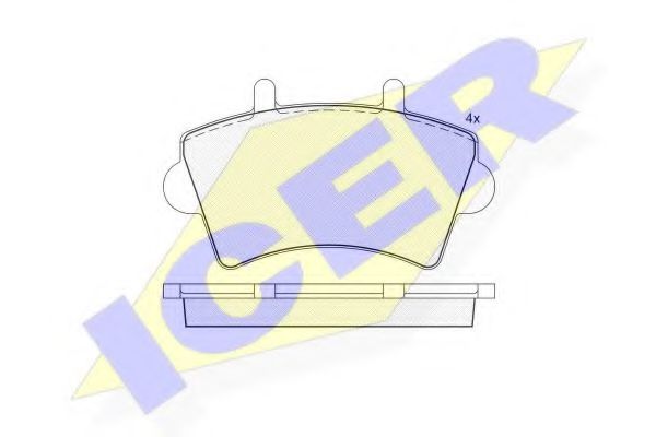 Тормозные колодки ICER 141442