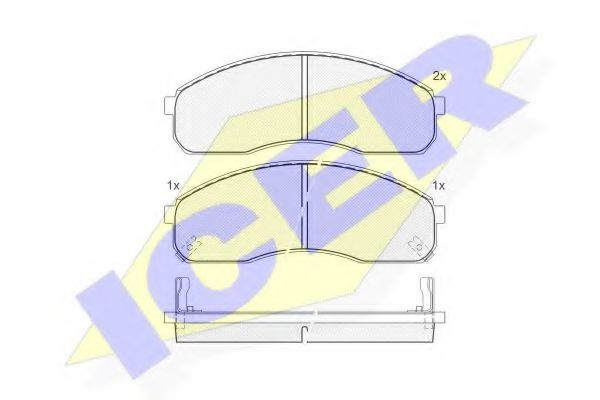 Тормозные колодки ICER 141455