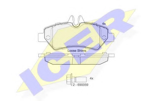 Тормозные колодки ICER 141787-204