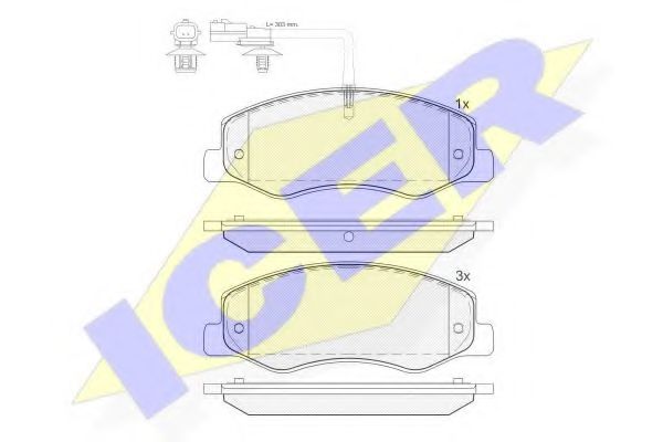Тормозные колодки ICER 142000