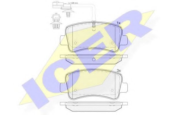 Тормозные колодки ICER 142001