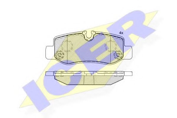Тормозные колодки ICER 142192