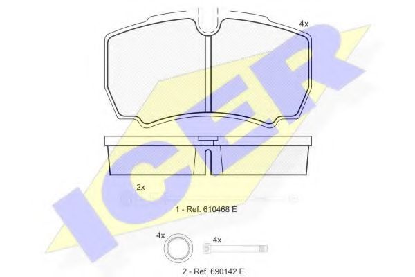 Тормозные колодки ICER 151640-117