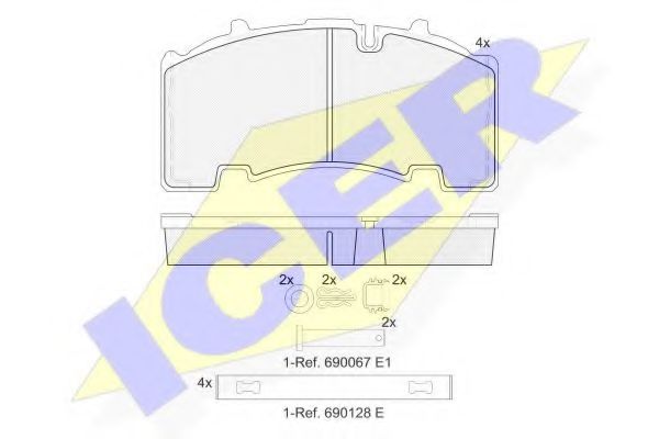 Тормозные колодки ICER 152135-066
