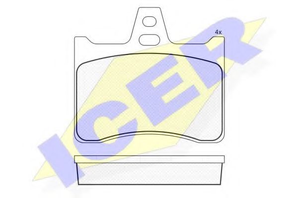 Тормозные колодки ICER 180256
