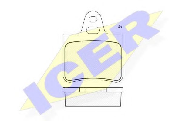 Тормозные колодки ICER 180292