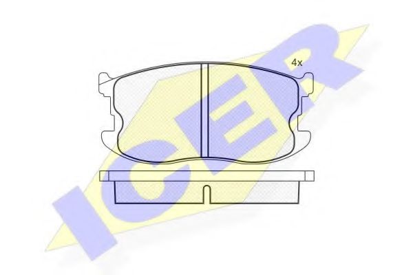 Тормозные колодки ICER 180336