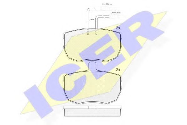 Тормозные колодки ICER 180427
