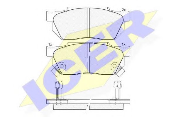 Тормозные колодки ICER 180494
