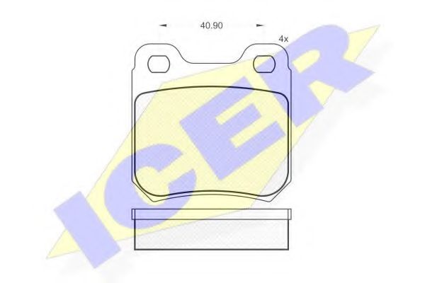 Тормозные колодки ICER 180693