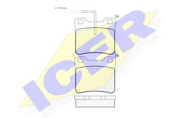 Тормозные колодки ICER 180787
