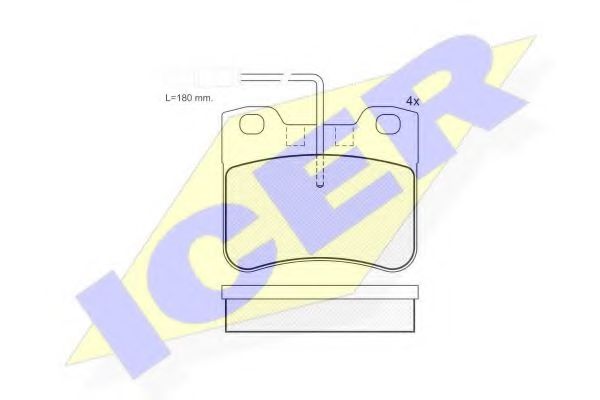 Тормозные колодки ICER 180788-202