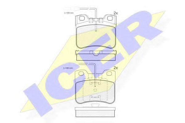 Тормозные колодки ICER 180788-203