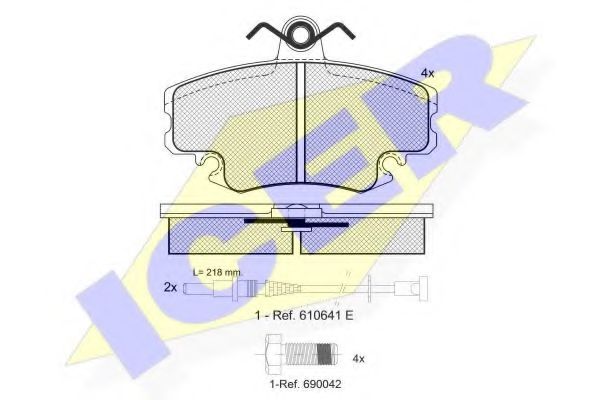 Тормозные колодки ICER 180993-700